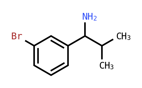 1-(3-Bromophenyl)-2-methylpropan-1-amine