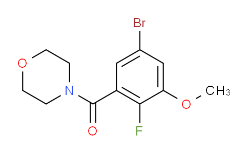(5-Bromo-2-fluoro-3-methoxyphenyl)(morpholino)methanone