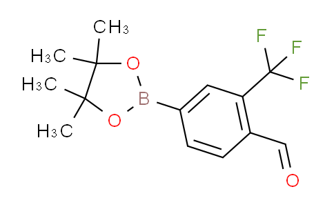 4-(4,4,5,5-Tetramethyl-1,3,2-dioxaborolan-2-yl)-2-(trifluoromethyl)benzaldehyde