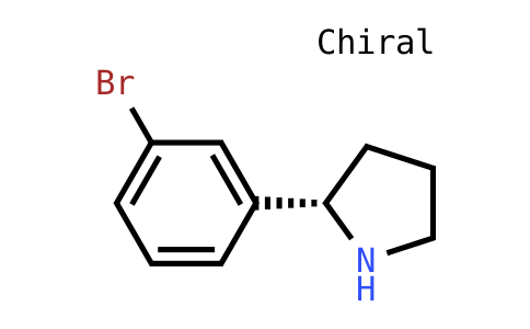 (S)-2-(3-溴苯基)吡咯烷