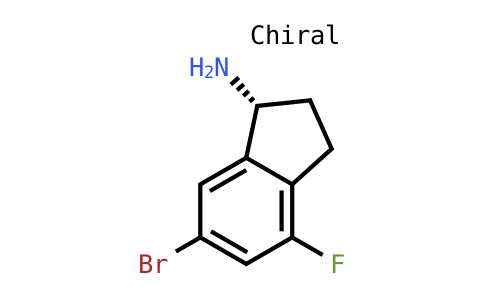 (1R)-6-Bromo-4-fluoro-2,3-dihydro-1H-inden-1-amine