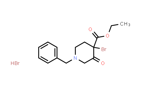 Ethyl 1-benzyl-4-bromo-3-oxopiperidin-4-carboxylate hbr