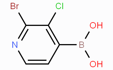 2-Bromo-3-chloropyridine-4-boronic acid