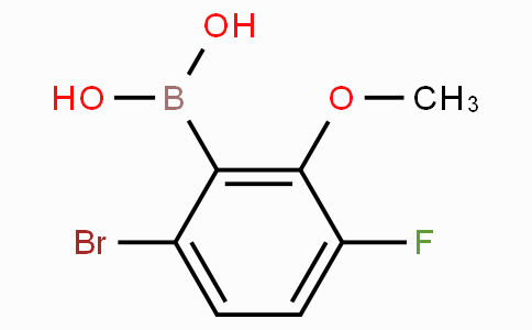 6-溴-3-氟-2-甲氧基苯硼酸