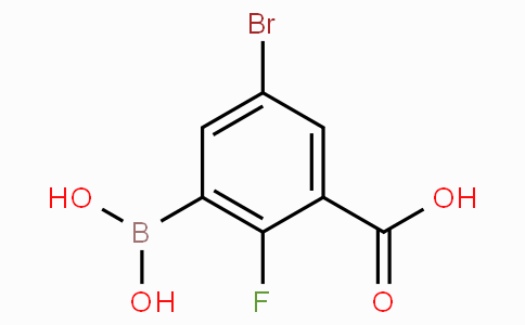 5-Bromo-3-carboxy-2-fluorophenylboronic acid