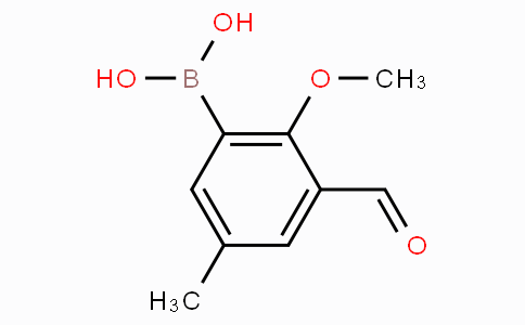 3-甲酰基-2-甲氧基-5-甲基苯基硼酸