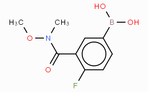 4-Fluoro-3-[(N-methoxy-N-methyl)carbamoyl]phenylboronic acid