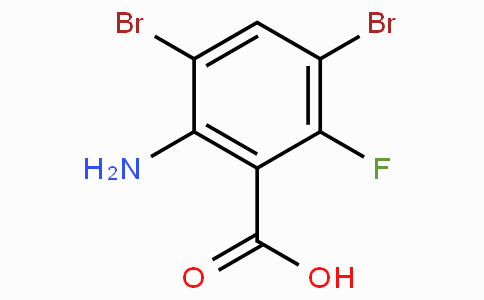 2-氨基-3,5-二溴-6-氟苯甲酸