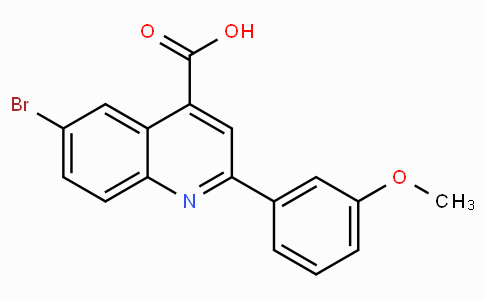 6-溴-2-（3-甲氧基苯基）喹啉-4-羧酸