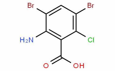 2-Amino-6-chloro-3,5-dibromobenzoic acid