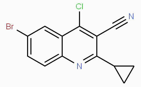 6-溴-4-氯-2-环丙基喹啉-3-甲腈
