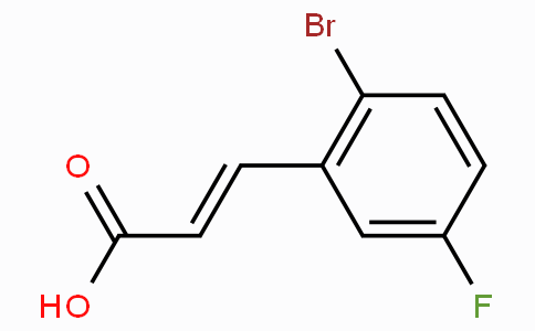2-溴-5-氟肉桂酸