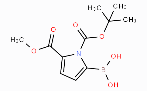(1-(tert-Butoxycarbonyl)-5-(methoxycarbonyl)-1H-pyrrol-2-yl)boronicacid