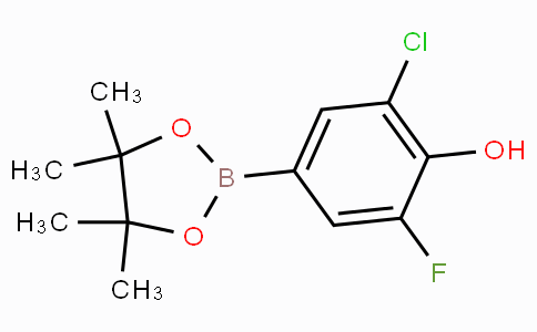 2-Chloro-6-fluoro-4-(4,4,5,5-tetramethyl-1,3,2-dioxaborolan-2-yl)phenol