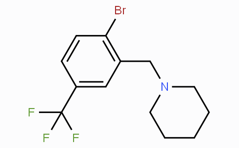 1-[[2-bromo-5-(trifluoromethyl)phenyl]methyl]-piperidine