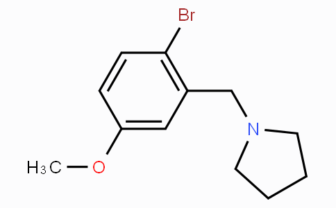 1-[(2-Bromo-5-methoxyphenyl)methyl]pyrrolidine