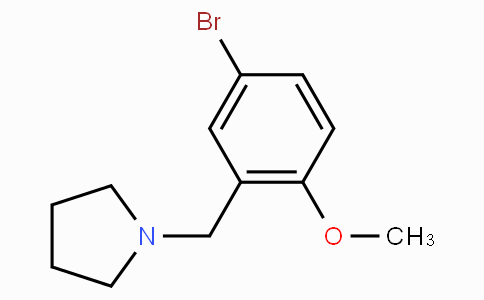 1-(5-Bromo-2-methoxy-benzyl)-pyrrolidine