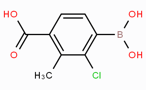 4-羧基-2-氯-3-甲基苯基硼酸