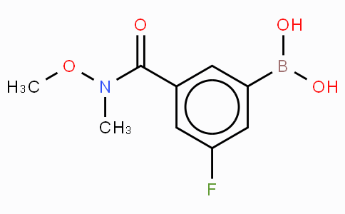 3-(N,O-Dimethylhydroxylaminocarbonyl)-5-fluorophenylboronic acid
