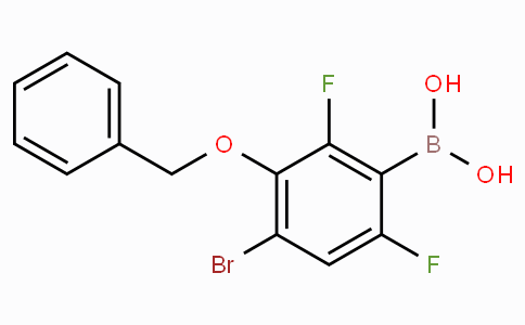 3-Benzyloxy-4-bromo-2,6-difluorophenylboronic acid