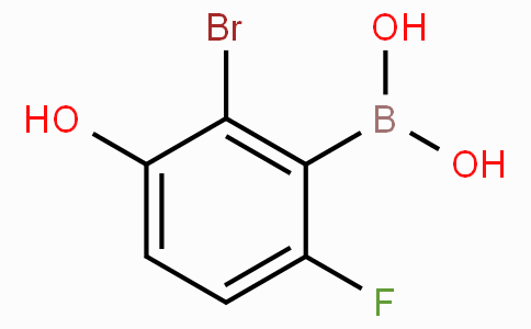 2-溴-6-氟-3-羟基苯基硼酸