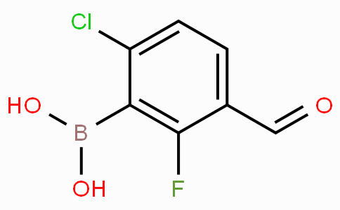 6-Chloro-2-fluoro-3-formylphenylboronic acid