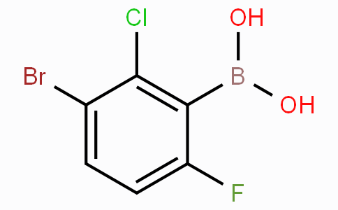 3-溴-2-氯-6-氟苯基硼酸