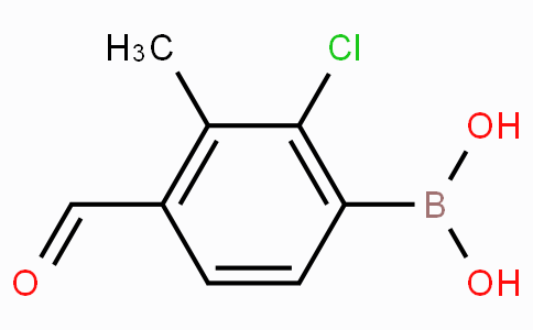 2-氯-4-甲酰基-3-甲基苯基硼酸