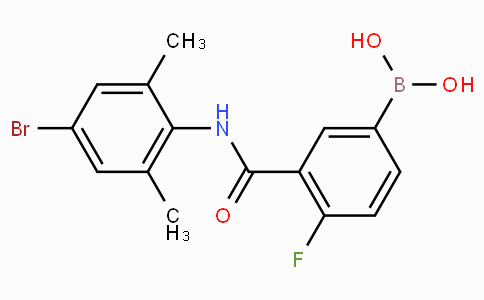 3-(4-Bromo-2,6-dimethylphenylcarbamoyl)-4-fluorophenylboronic acid