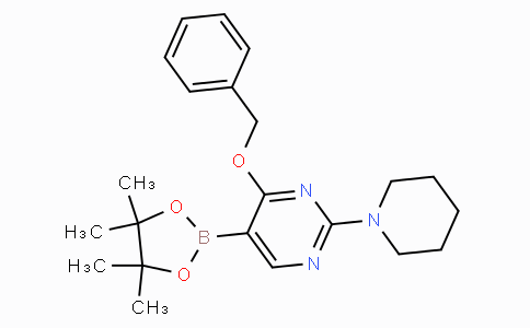 4-苄氧基-2-哌啶-1-基 - 嘧啶-5-硼酸频哪醇酯