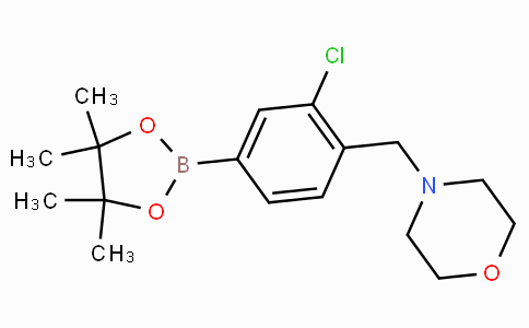Morpholine, 4-[[2-chloro-4-(4,4,5,5-tetramethyl-1,3,2-dioxaborolan-2-yl)phenyl]methyl]-