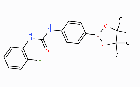 (4-(3-(2-Fluorophenyl)ureido)phenyl)boronic acid pinacol ester
