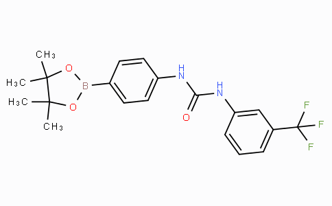 (4-(3-(3-(Trifluoromethyl)phenyl)ureido)phenyl)boronic acid pinacol ester