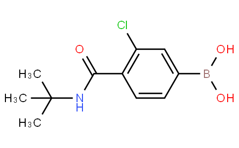 3-Chloro-4-(N-tert-butylcarbamoyl)phenylboronic acid