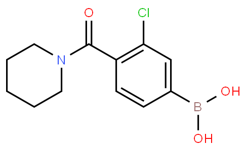 3-Chloro-4-(piperidine-1-carbonyl)phenylboronic acid