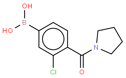 3-Chloro-4-(pyrrolidinyl-1-carbonyl)phenylboronic acid