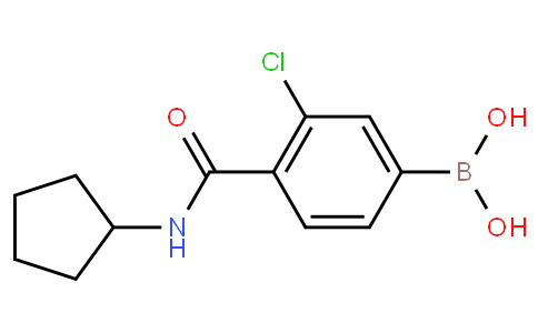 3-Chloro-4-cyclopentylcarbamoylphenylboronic acid