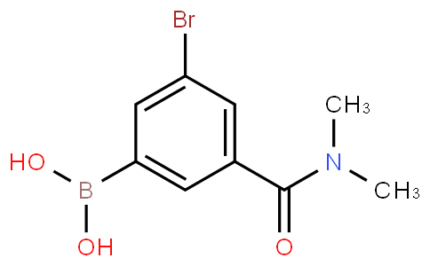 5-Bromo-3-(N,N-dimethylaminocarbonyl)phenylboronic acid