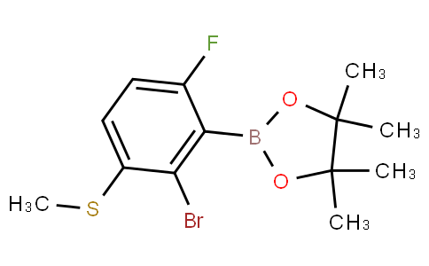 2-Bromo-6-fluoro-3-(methylthio)phenylboronic acid pinacol ester