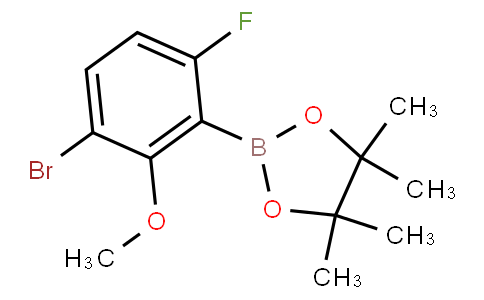 3-Bromo-6-fluoro-2-methoxyphenylboronic acid pinacol ester