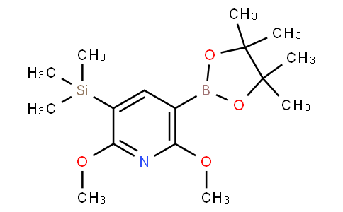 2,6-dimethoxy-3-(trimethylsilyl)pyridine-5-boronic acid pinacol ester