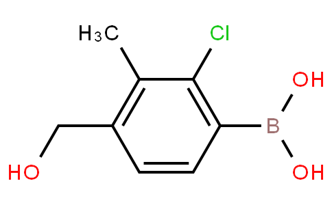 2-Chloro-4-hydroxymethyl-3-methylphenylboronic acid