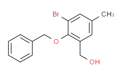 (2-Benzyloxy-3-bromo-5-methyl-phenyl)-methanol