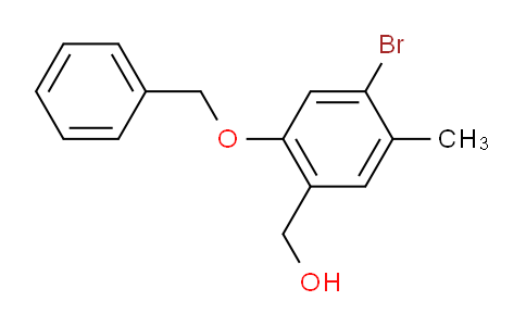 [2-(benzyloxy)-4-bromo-5-methylphenyl]methanol
