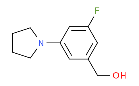 [3-Fluoro-5-(pyrrolidin-1-yl)phenyl]methanol