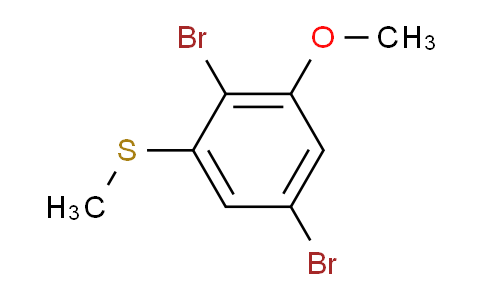 1,4-Dibromo-2-methoxy-6-(methylsulfanyl)benzene