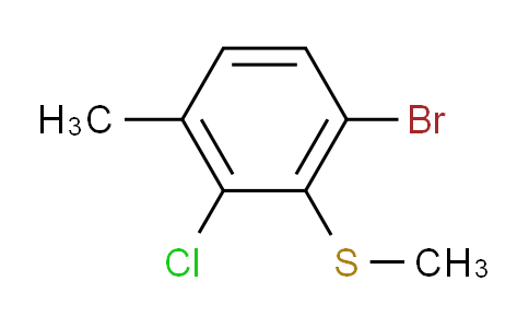 1-Bromo-3-chloro-4-methyl-2-(methylthio)benzene