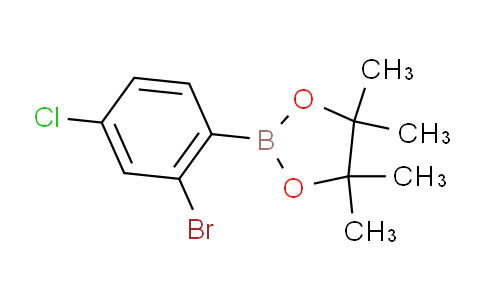 2-(2-Bromo-4-chlorophenyl)-4,4,5,5-tetramethyl-1,3,2-dioxaborolane