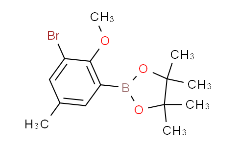 2-(3-Bromo-2-methoxy-5-methylphenyl)-4,4,5,5-tetramethyl-1,3,2-dioxaborolane