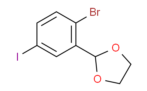 2-溴-5-碘苯甲醛缩乙二醇